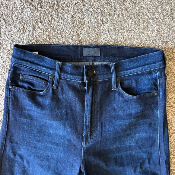 MOTHER Jeans Denim Womens Dark Mid Rise Dazzler Ankle Size 28 Blue - Picture 3 of 5